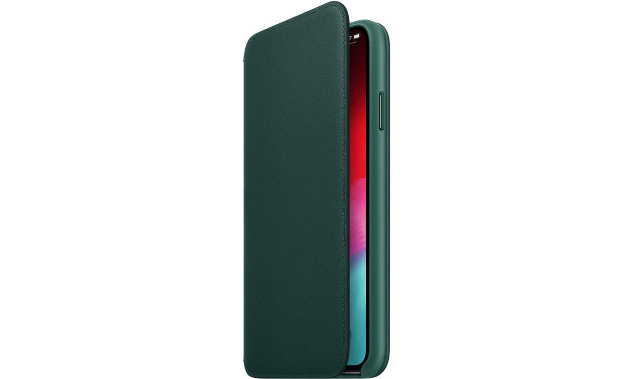 Apple Iphone Xs Max Leather Folio Forest Green Etui I Obudowy Na