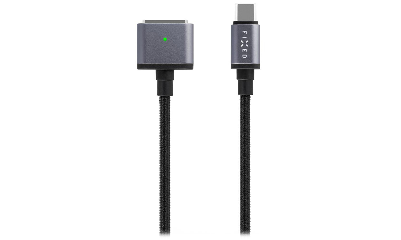 Fixed Pleciony Kabel Usb C Magsafe M W Szary Kable Usb Sklep