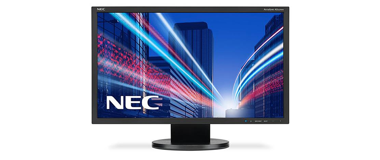 Nec AccuSync AS222WM Czarny Monitory LED 22 21 5 23 4 Sklep