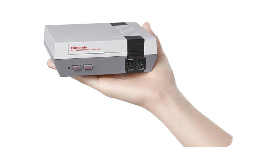 wielkość konsoli Nintendo CLASSIC MINI: NES + 30 GIER NICH010