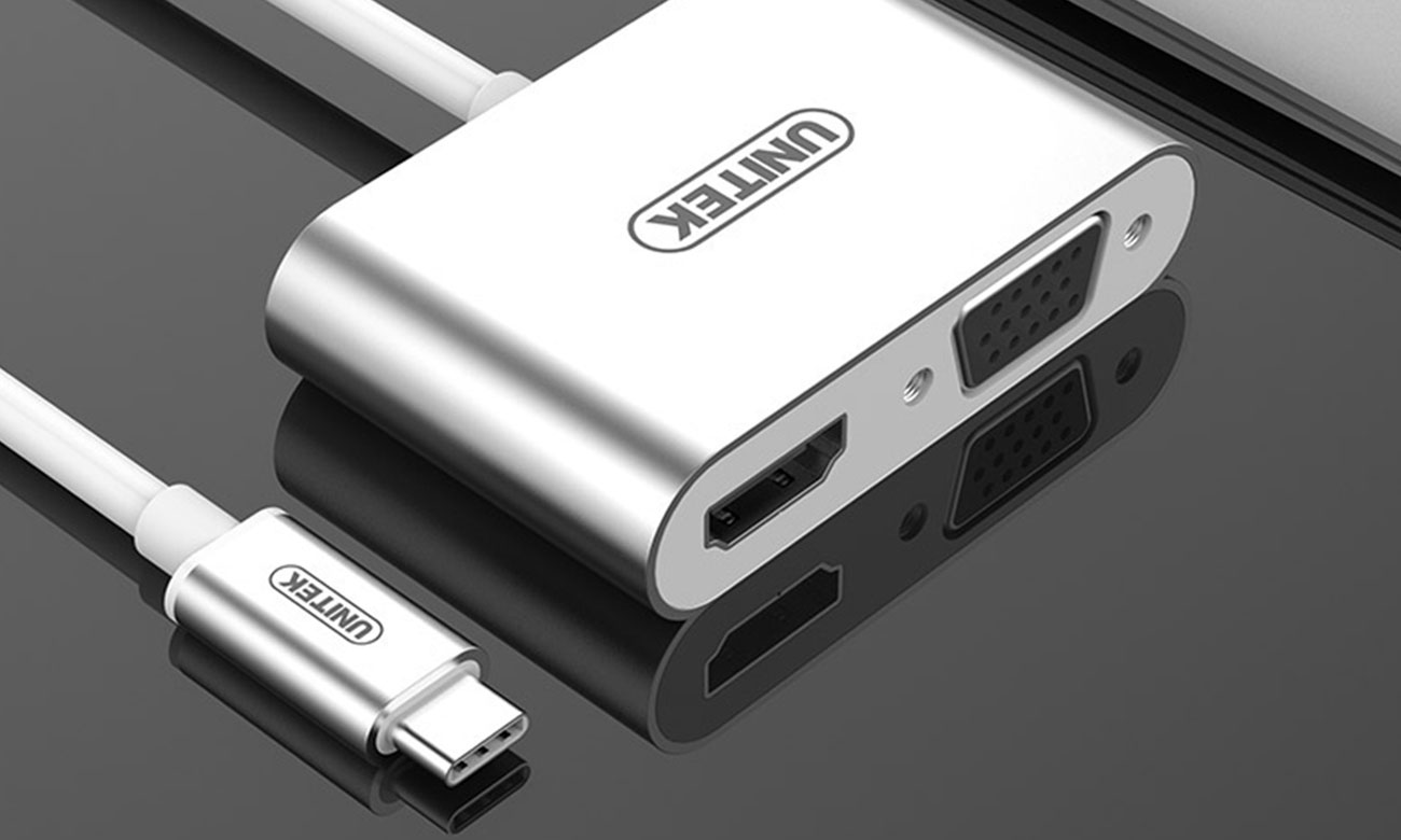 Unitek Adapter Usb C Hdmi Vga Przej Ci Wki Sklep Internetowy Al To