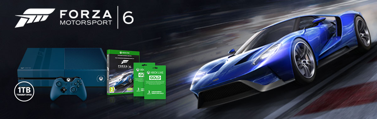 Microsoft XBOX One 1TB +Forza 6 - Konsole - Sklep