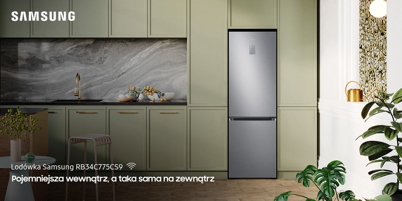 Lodówka z dolnym zamrażalnikiem Samsung RB34C775CS9 dostępna w Neonet