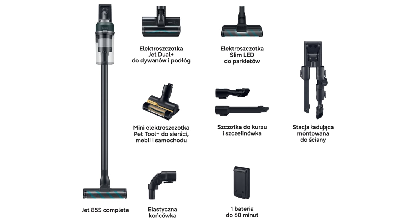 Jet 85S complete i akcesoria