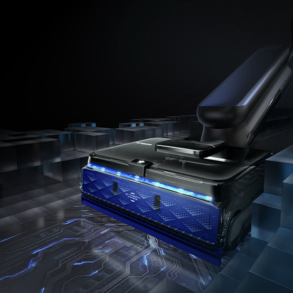Czujnik TMR Hyper-Sensitive w Tineco FLOOR ONE Station S9 Artist — przewiduje ruch i reaguje na zmianę kierunku