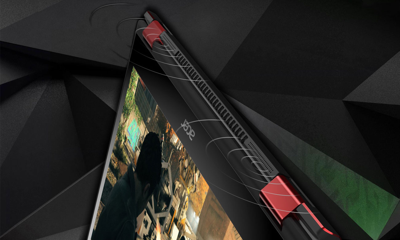 Acer Nitro 5 Spin Kinowa jakość dźwięku, Potężne brzmienie