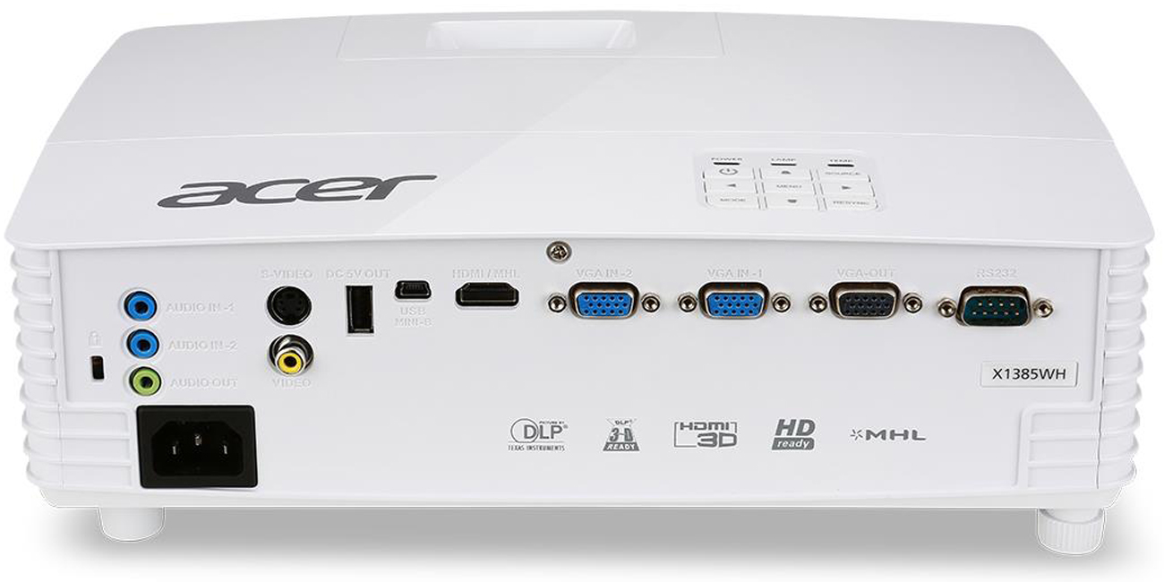 Acer X1385WH DLP Acer Dust Shield