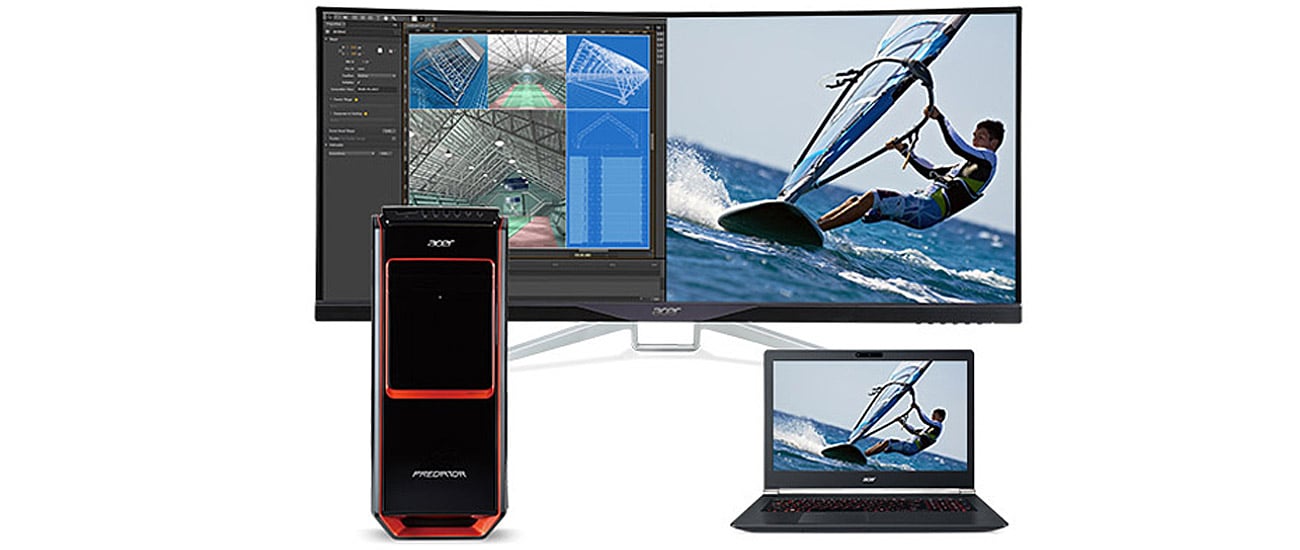 Acer XR342CK wielozadaniowość
