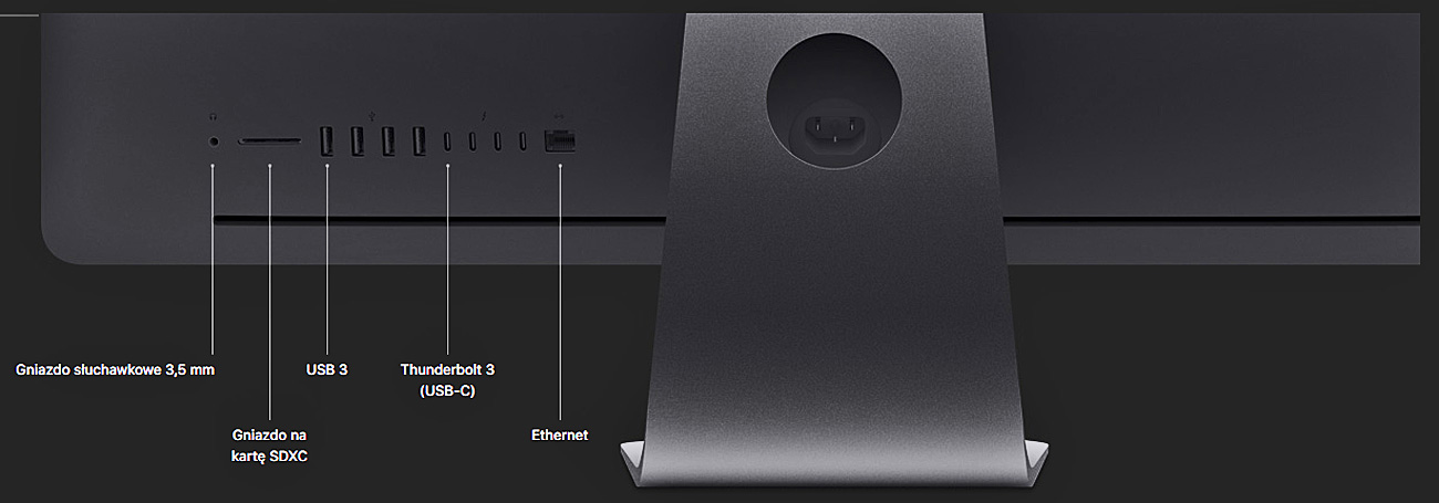 Apple iMac Pro Xeon Ultraszybkie porty