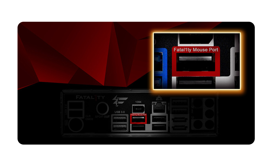 Płyta główna ASRock FATAL1TY Z170 GAMING K4 - Fatal1ty port