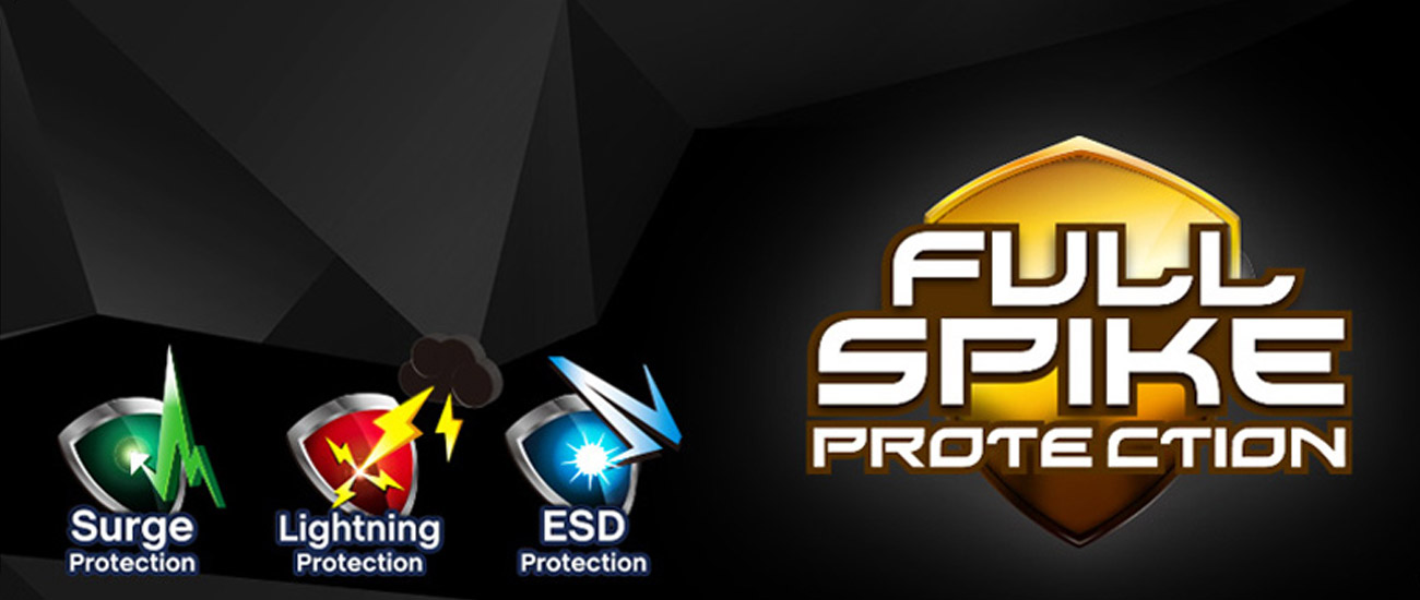 ASRock H110M-DVS/D3 Full Spike Protection