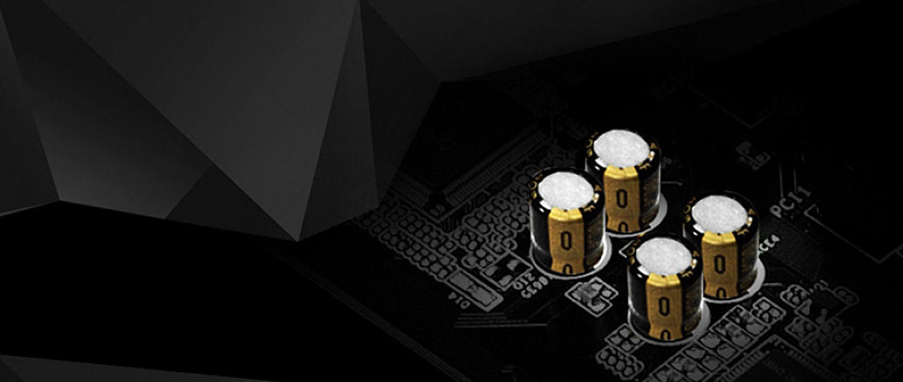 ASRock H110M-HDS Kondensatory audio ELNA