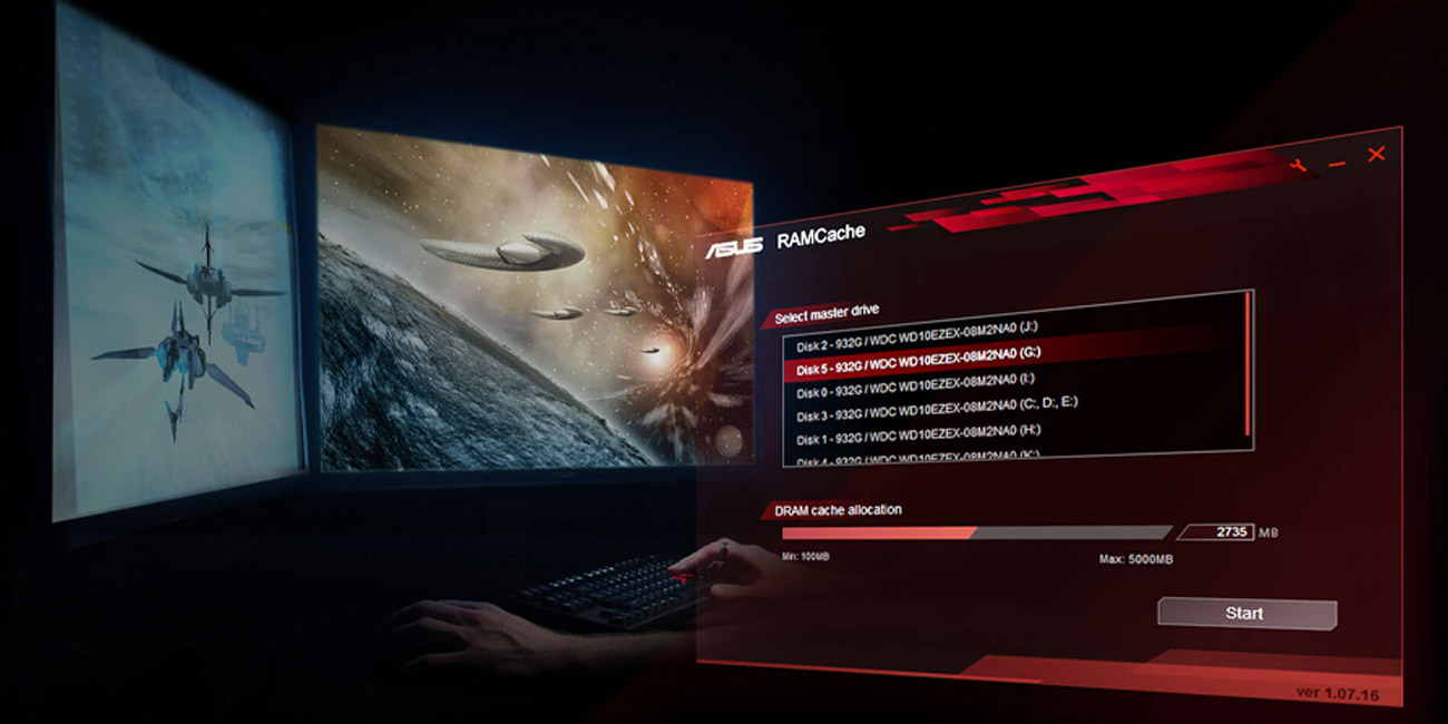 ASUS B150 PRO GAMING/AURA RAMCache