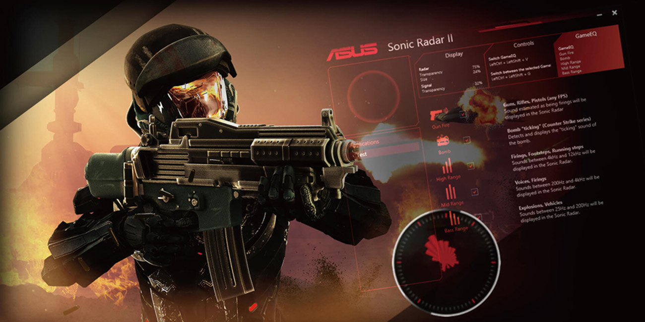 ASUS B150 PRO GAMING/AURA Sonic Radar II