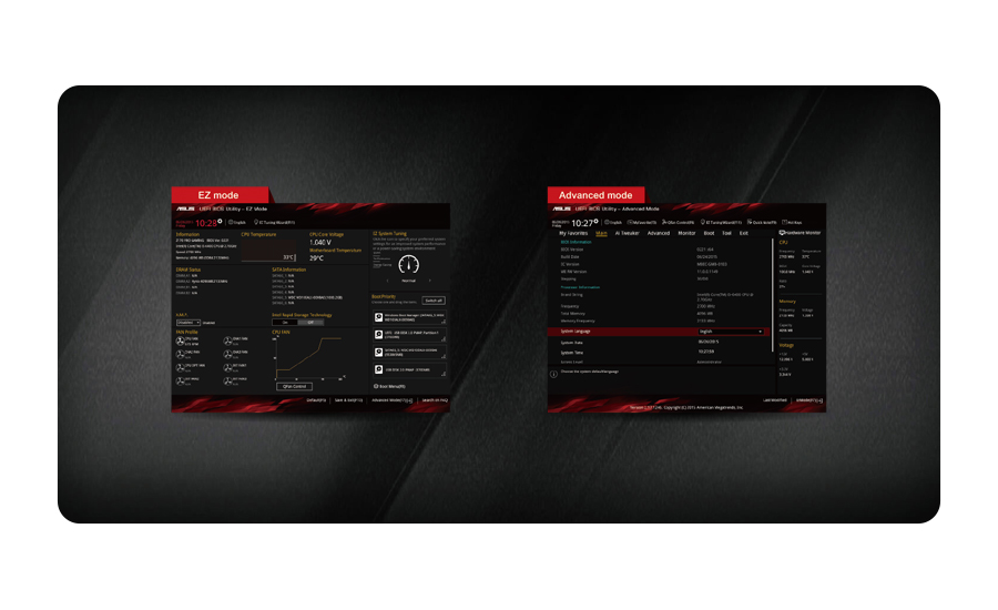 ASUS B150 PRO GAMING - ASUS EFI BIOS
