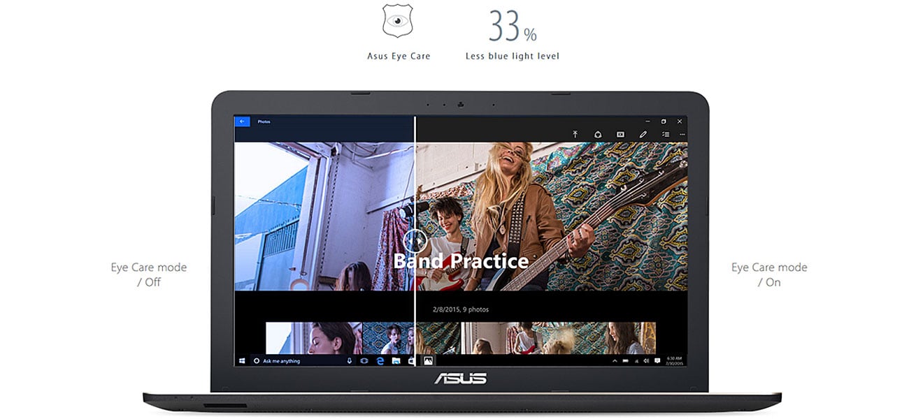 Laptop ASUS F540SA ASUS Eye Care