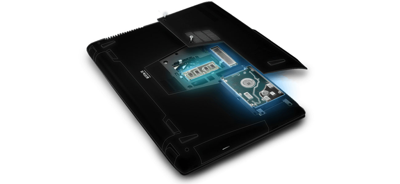 ASUS GL552VW Łatwa rozbudowa
