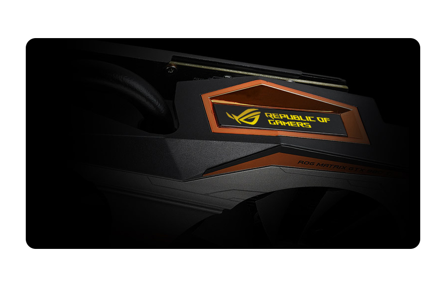 Karta graficzna GeForce GTX980Ti Matrix Gaming - wskaźnik obciążenia ROG