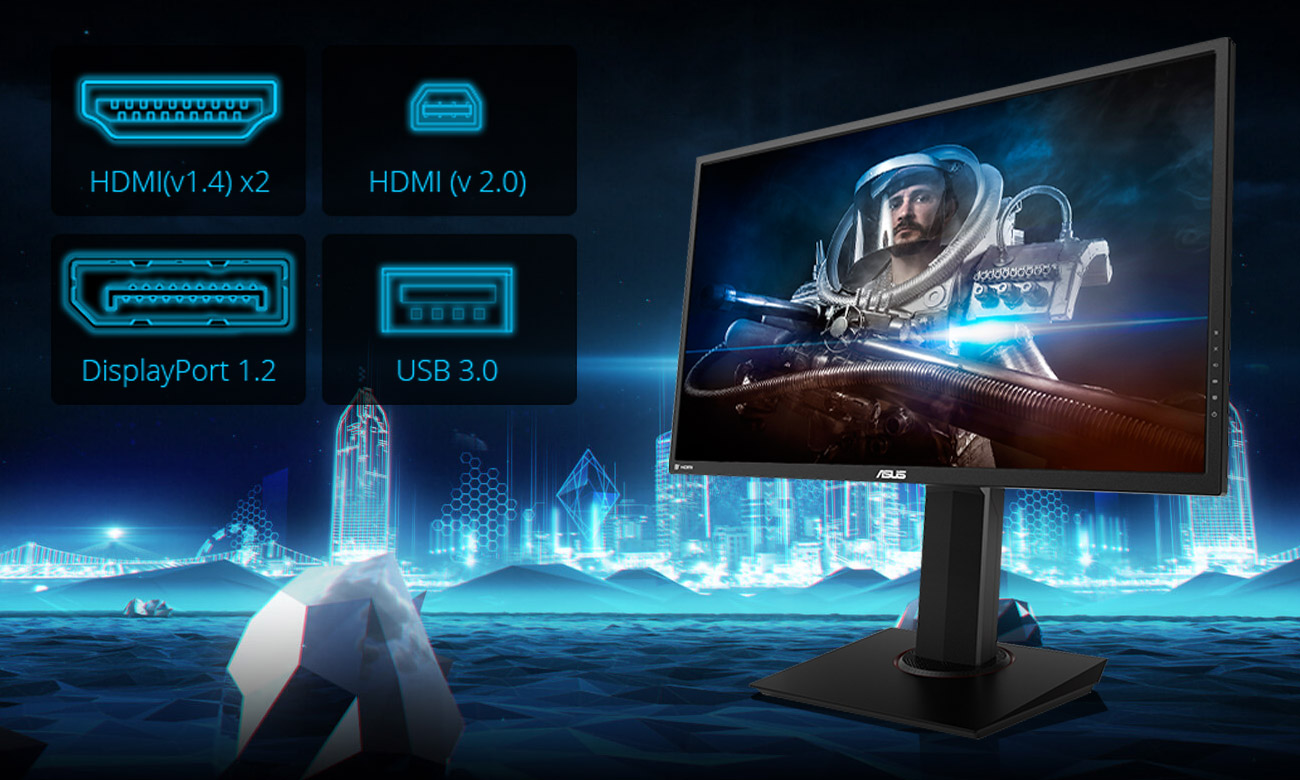 ASUS MG28UQ 4K Mnogość portów