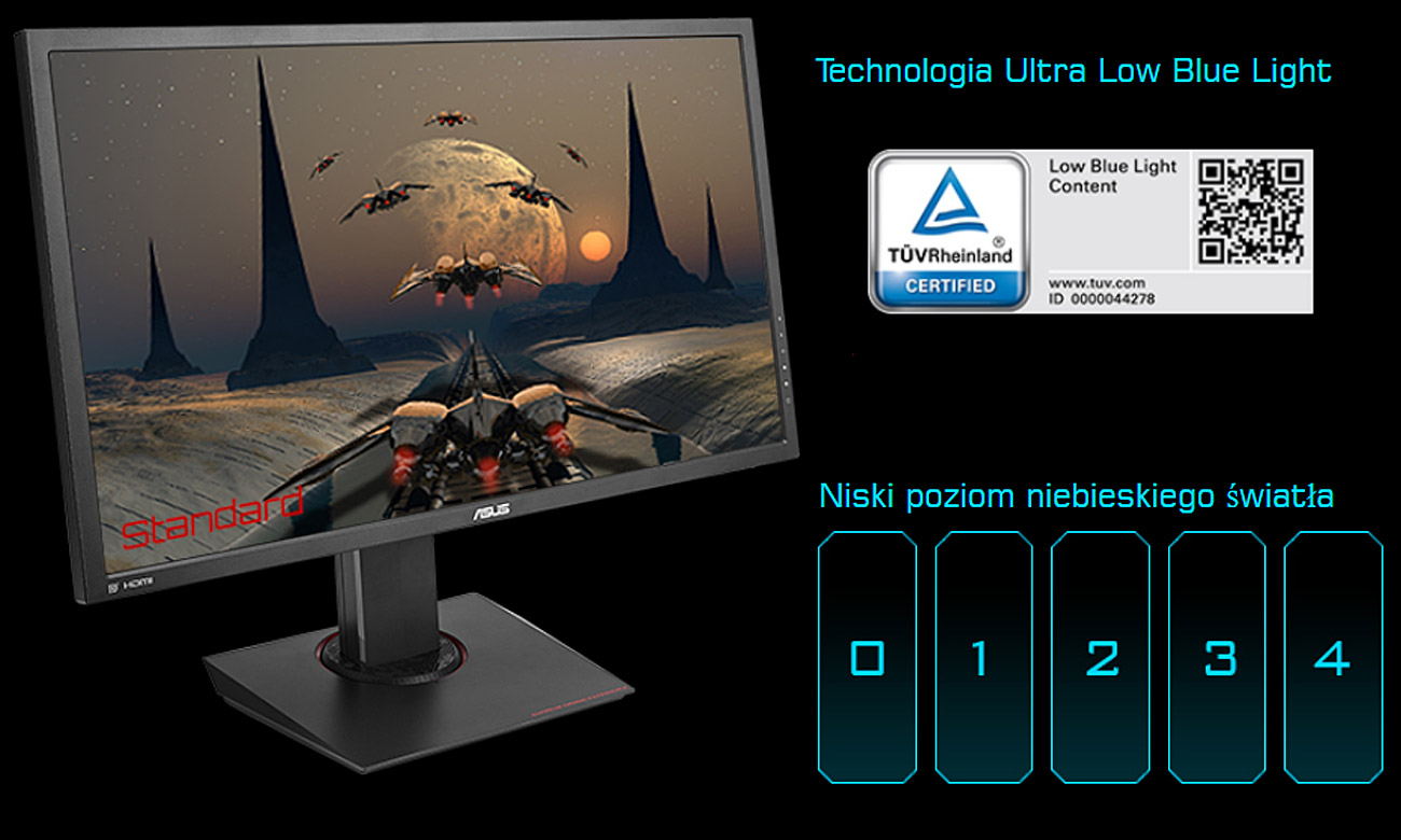 ASUS MG28UQ 4K Technologia Ultra Low Blue Light