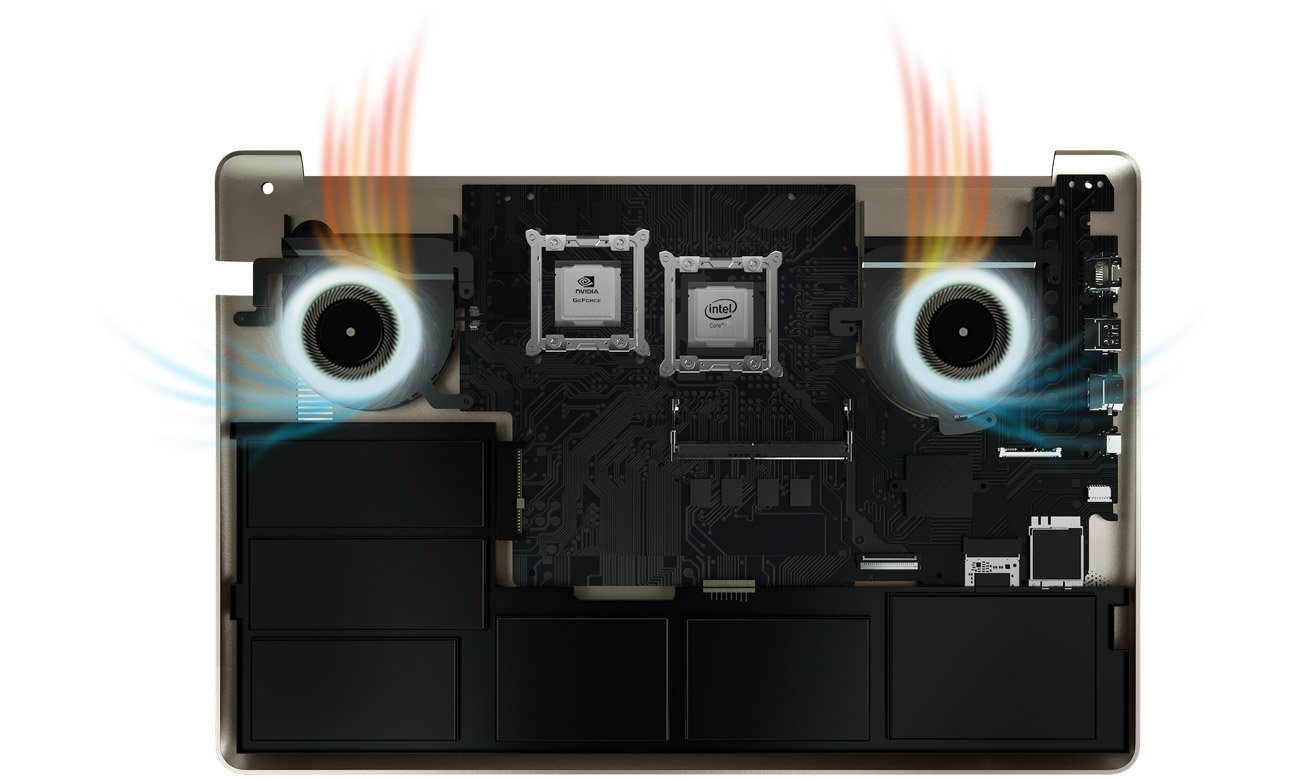 ASUS VivoBook Pro N580VD Inteligentny system chłodzenia