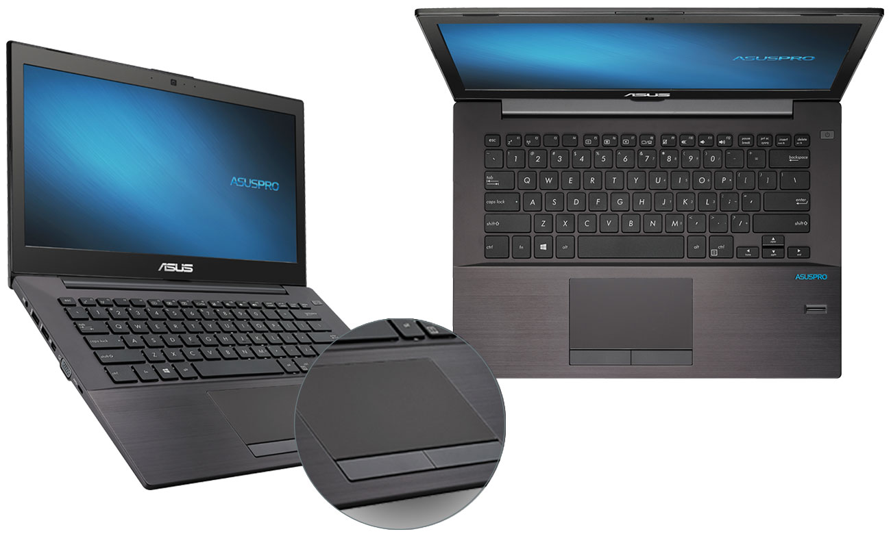 ASUS P5430UA-FA0076R komfortowa klawiatura panel dotykowy