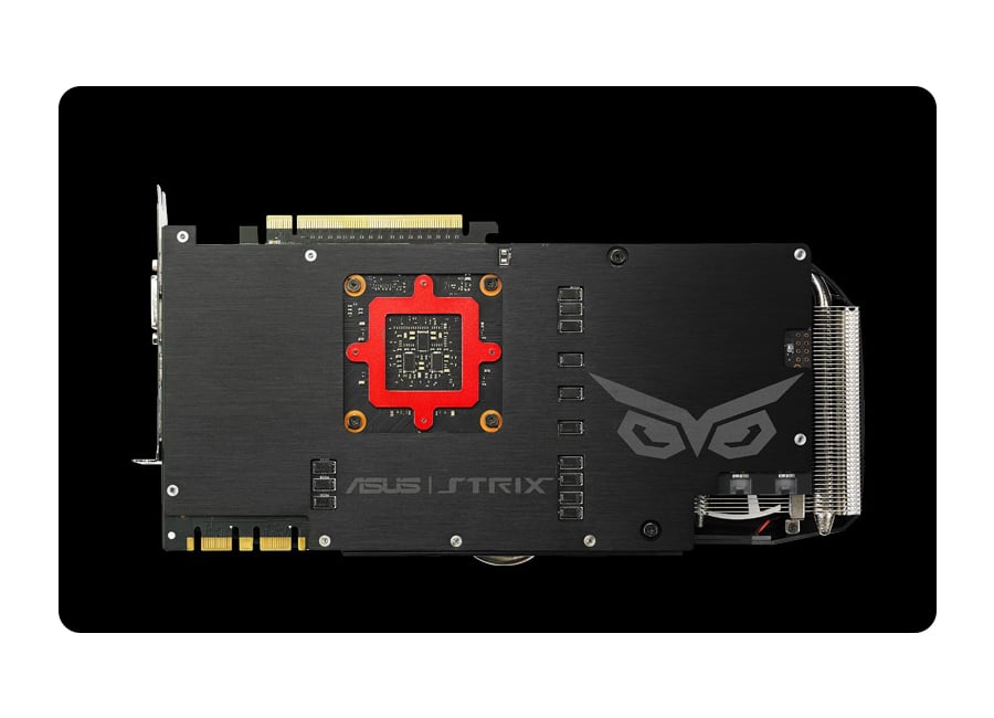 Karta graficzna PCI-E ASUS GeForce GTX980Ti 6144MB 384bit DirectCu 3 Strix OC - Backplate