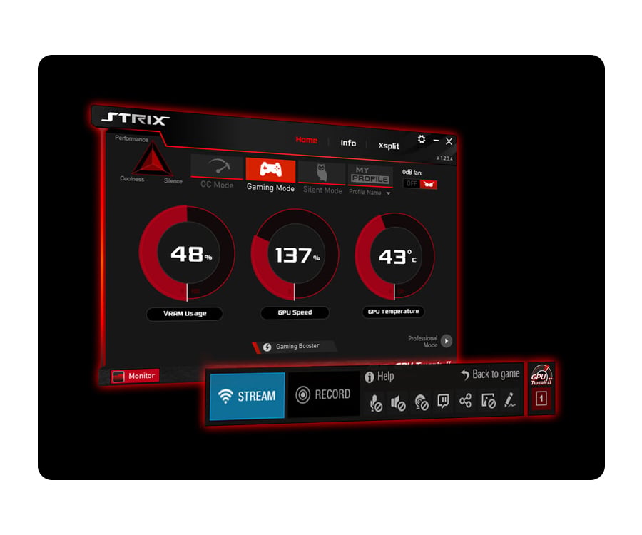 Karta graficzna PCI-E ASUS GeForce GTX980Ti 6144MB 384bit DirectCu 3 Strix OC - GPU Tweak