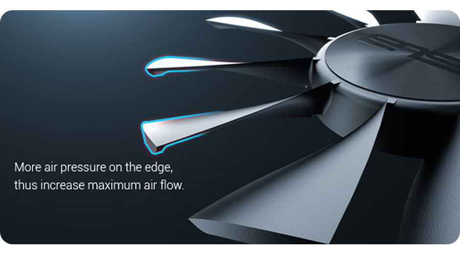 Opatentowane wentylatory 0dB ze skrzydłowymi łopatkami