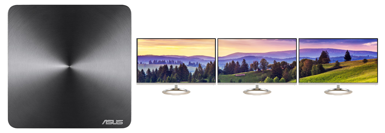 ASUS VivoMini VM65 wiele monitorów