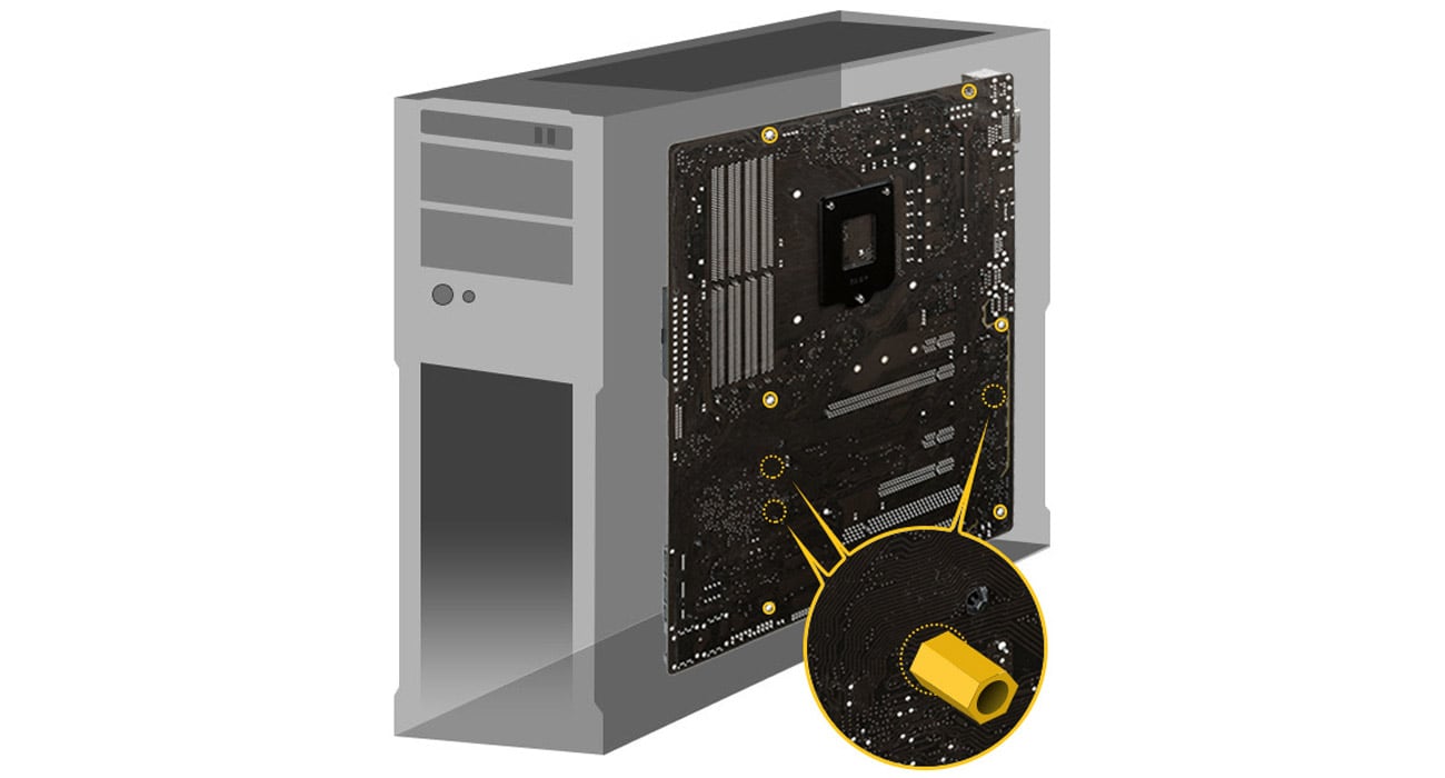ASUS Z170-A Bezpieczny montaż płyty głównej