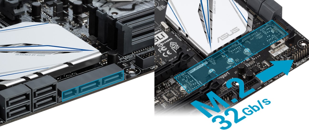 ASUS Z170-A Interfejs M.2 oraz SATA Express