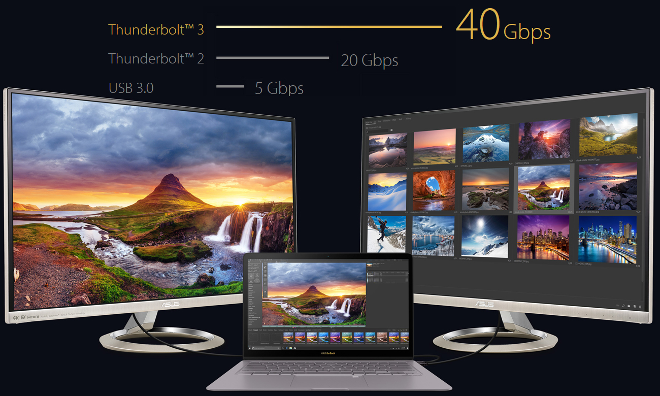 ASUS ZenBook 3 Deluxe UX490 Złącze Thunderbolt 3
