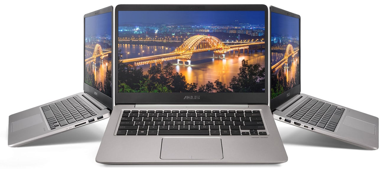 Laptop ASUS ZenBook UX410UQ Szerokie kąty widzenia, realistyczne barwy