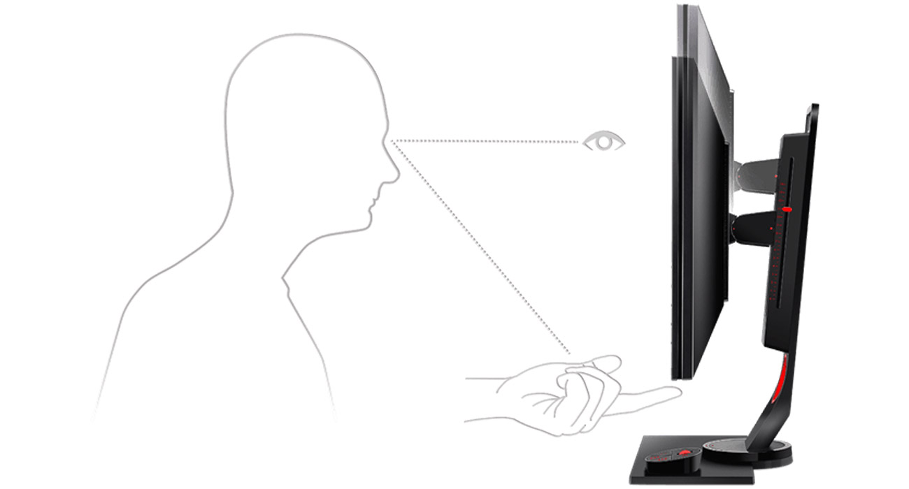 BenQ ZOWIE XL2730 spersonalizowane kąty widzenia