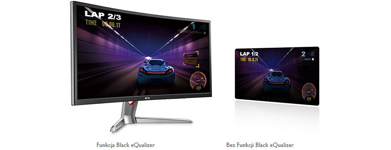 BenQ XR3501 korekcja czarnego koloru