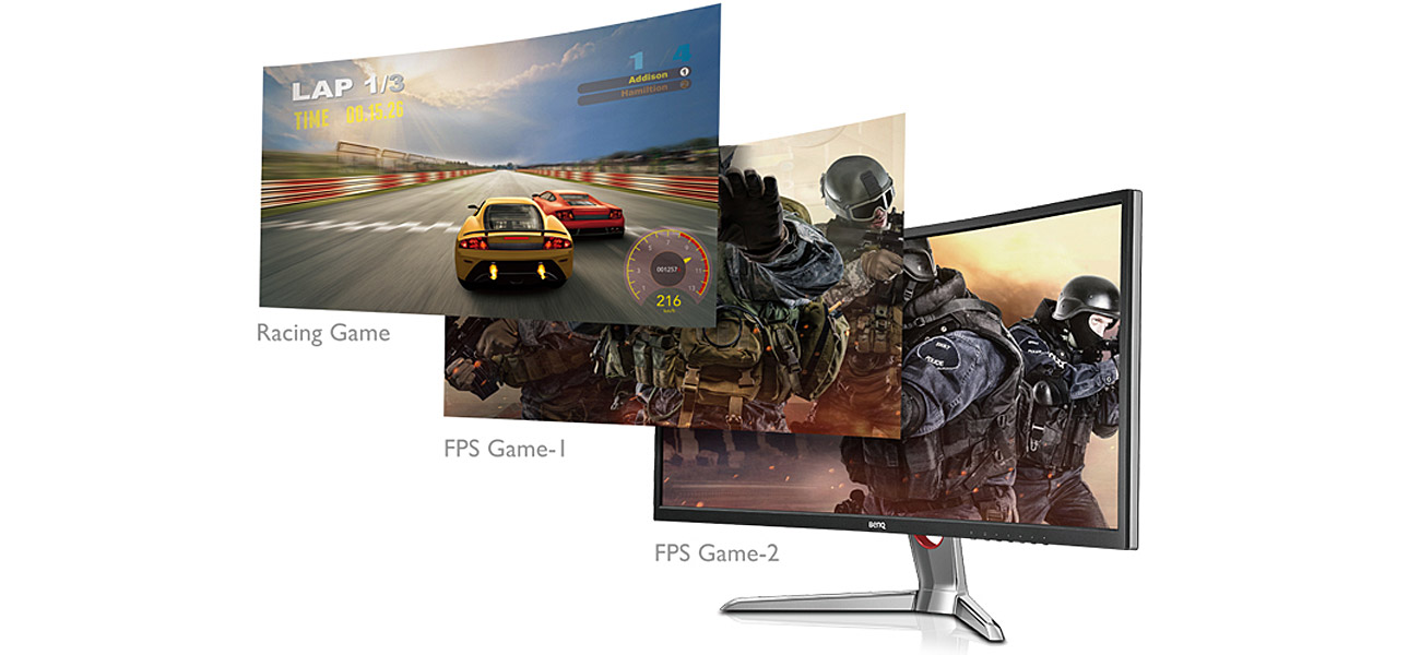BenQ XR3501 ekskluzywne tryby gry