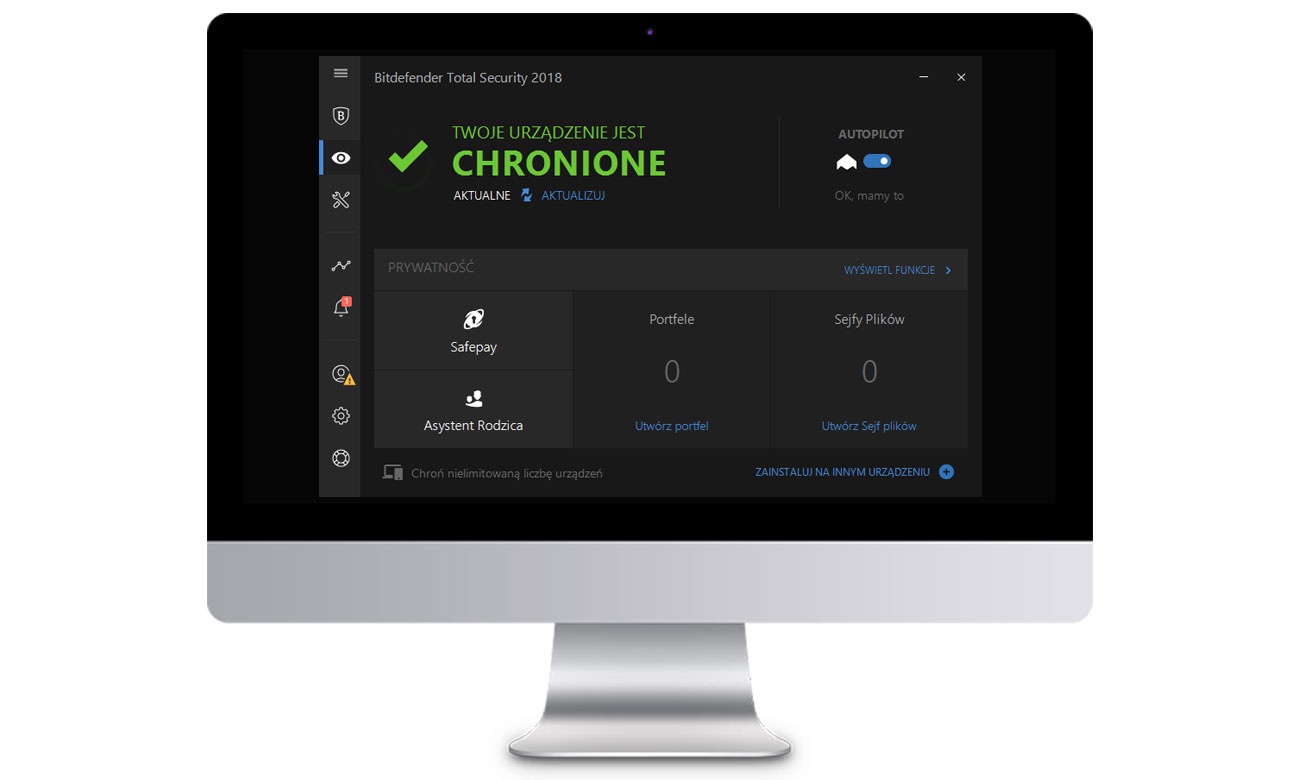 Bitdefender Family Pack 2018 funkcjonalności dla systemu Mac