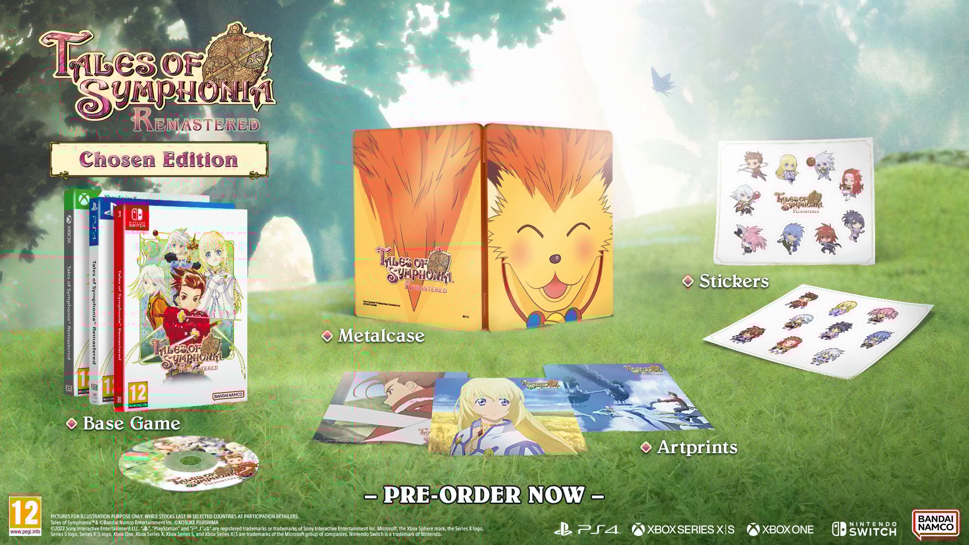 Grafika przedstawiająca Zawartość Tales of Symphonia Remastered Chosen Edition