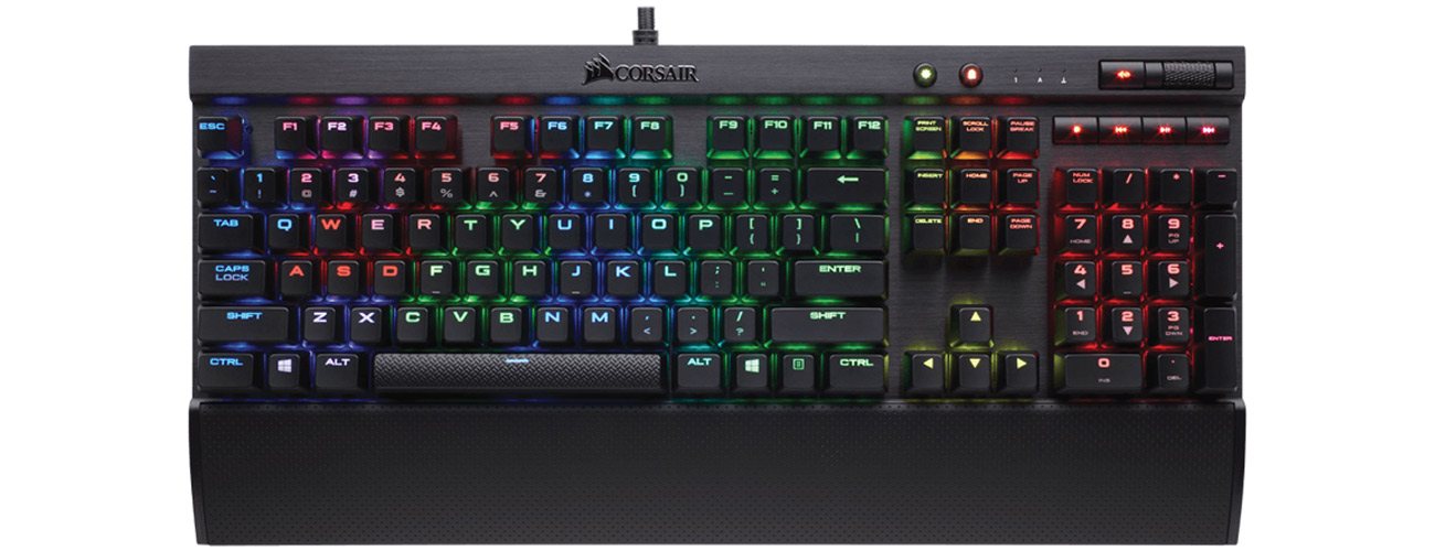 コルセア　K70Lux　CherryMXMk2 K70 LUX Mechanical Gaming Keyboard — Red LED — CHERRY® MX Brown