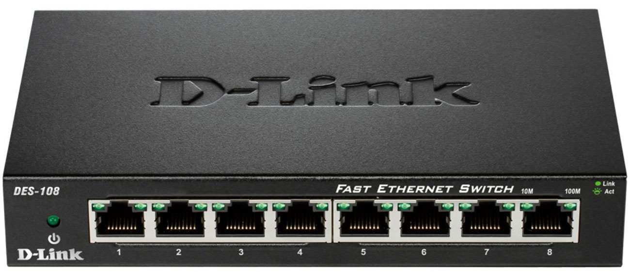 D-Link 8p DES-108 (8x10/100Mbit)