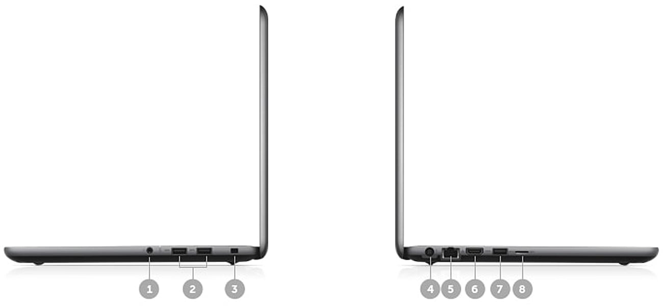 Dell Latitude 3380 Porty i gniazda
