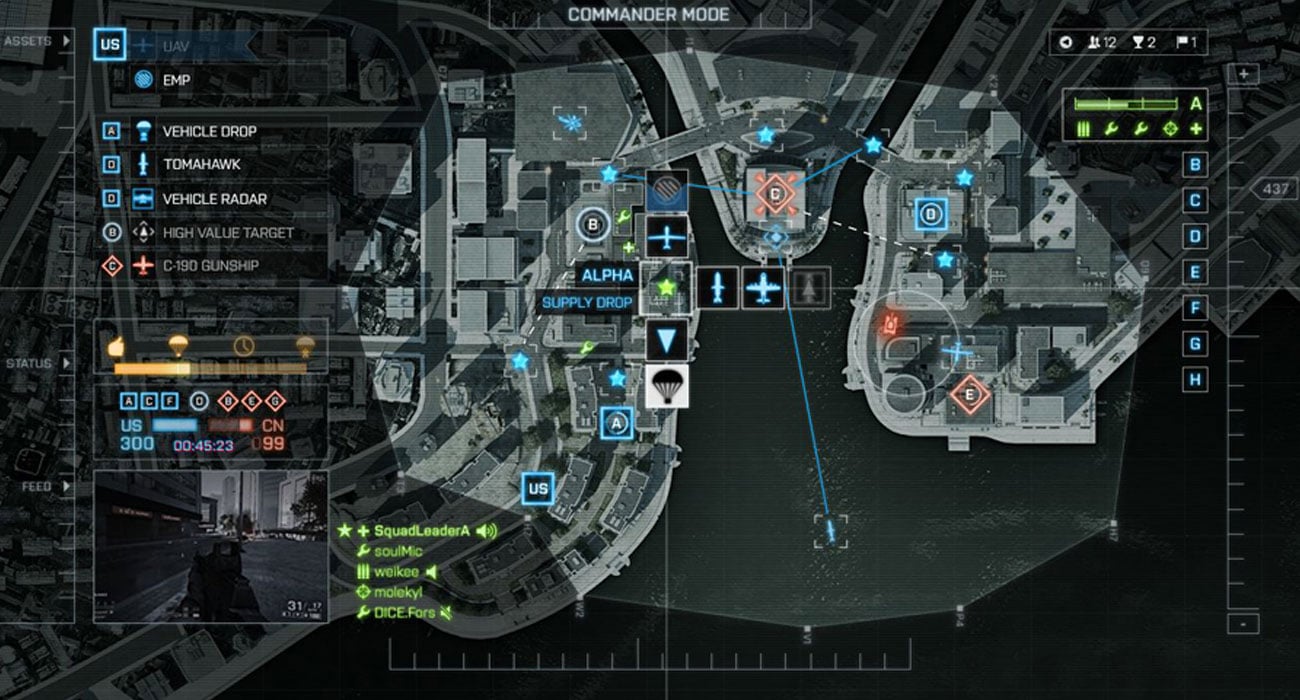 Battlefield 4 Tryb dowódcy