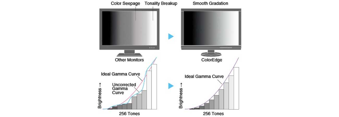 Eizo CG277-BK Indywidualna regulacja krzywej gamma w monitorach