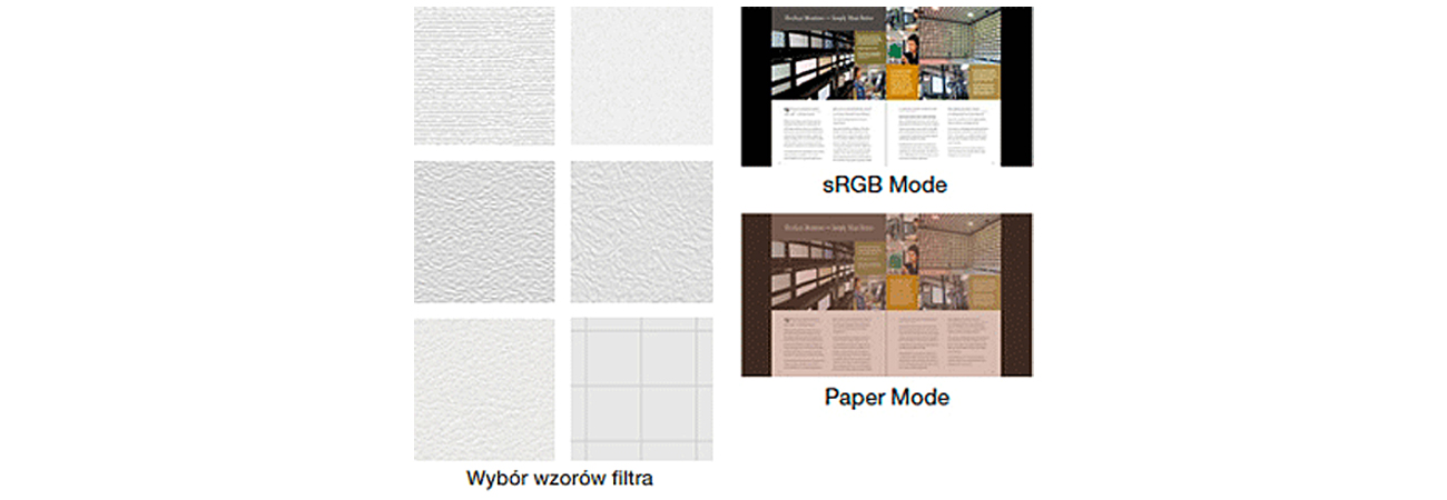 Eizo EV2736WFS-BK Tryb Paper i filtr EyeCare