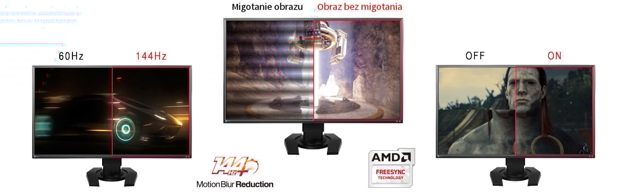 Eizo Foris FS2735-BK 144 Hz i obsługa AMD FreeSync
