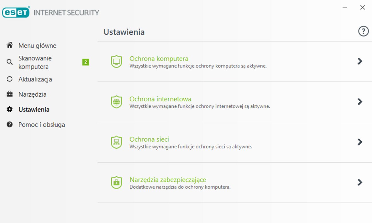 ESET Internet Security 2018 Intuicyjna obsługa, Przyjazny interfejs użytkownika