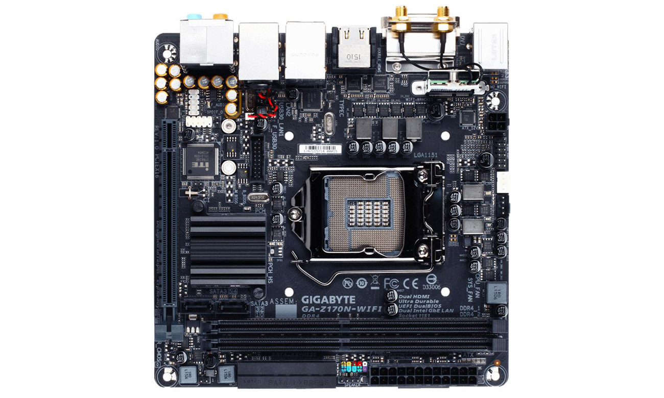 Gigabyte GA-Z170N-WIFI Złącze SATA Express