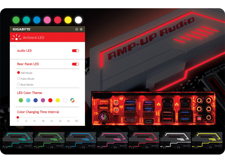 Ambient LED Trace Path