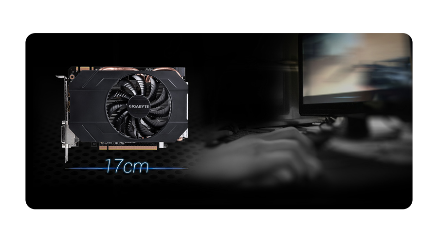Gigabyte GeForce GTX960 4096MB 128bit OC Mini - mini-ITX